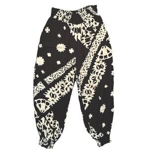 Anthropologie Aniya Balloon Joggers Pants Black MOTIF Size S Boho